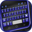 3d Blue Tech Keyboard Theme