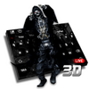 3D Live Skull & Gun Keyboard