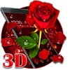 3D valentine love rose theme