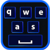 Neon Blue Keyboard