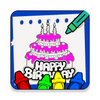 Birthday Cake Coloring Book