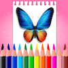 Butterfly Coloring Book & Drawing Book