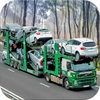 Car transport trailer driving