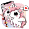 Cartoon Cute Lovely Unicorn Theme