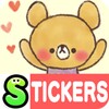 Charming bear Stickers