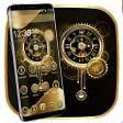 Clock Luxury Gold Theme