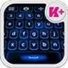 Color Blue Keyboard Theme