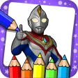 coloring Ultraman Zero Cosmos