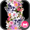 Cool Wallpaper Botanical Skulls. Theme