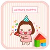 cute always happy dodol theme