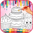 Cute Sweet Food Coloring Book