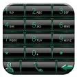 Dialer Theme GlassFrameBGreen