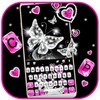 Diamond Butterfly Hearts Keyboard Theme