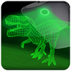 Dino park hologram laser