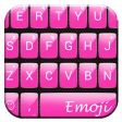 Emoji Keyboard GlossPink Theme