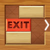 EXIT unblock red wood block