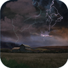 Farm House in Thunderstorm Free