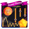 Fire glass Poweramp Skin