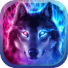 Fire Wolf Theme: Ice fire wallpaper HD