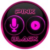 Flat Black and Pink Icon Pack