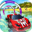 Floating Water Surfer Car Driving - Beach Racing