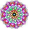 Flowers Mandala Coloring Pages