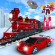 Flying Train Robot Car Games