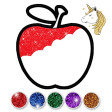 Fruits Coloring Game  Drawing Book - Kids Game