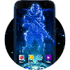 Futuristic Launcher Theme for Samsung S7: Hologram