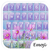 Glass PinkFlow2 Emoji Keyboard