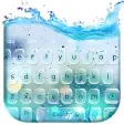 Glass water keyboard theme