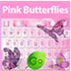 GO Keyboard Pink Butterflies Theme