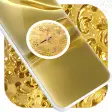 Gold Clock Live Wallpaper