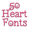 Hearts Fonts 50