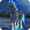 Horse with fiery mane live wp