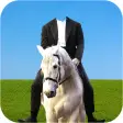 Horse With Man Photo Suit