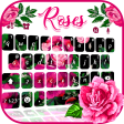 Hot Pink Roses Keyboard Theme