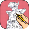 how to draw Saint Seiya