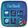 I am black GO Launcher Theme