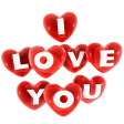 I love You Stickers WASticker