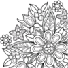 Mandala Flowers coloring book