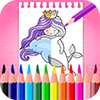 Mermaid Coloring Book & Drawing Book