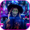 Neon Anonymous Girl Keyboard B