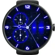 Neon Blue Watch Face