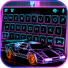 Neon CyberPunk Car Keyboard Ba