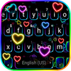 Neon Hearts Keyboard Theme