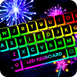 Neon LED Keyboard Fonts, RGB