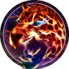 Neon Wild Animal Theme: Flaming Cheetah