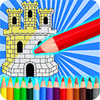 Paint Castles Coloring