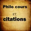 Philo cours et citations